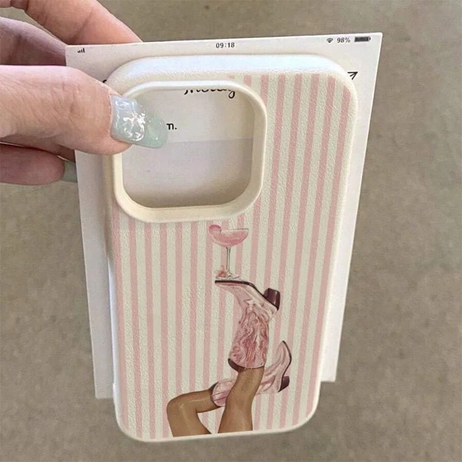 Retro Western Cowboy Boot Striped Pattern TPU Soft Phone Case For Xiaomi 15T Pro 14T 13T 14 13 Poco X7 X6 X5 F5 F7 Pro F6 Cover view 3