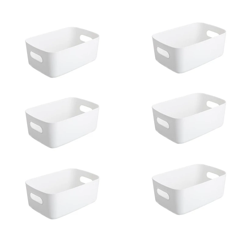 

Storage Boxes With Handle, Rectangular Plastic Storage Baskets, Cupboard Organiser For Kitchen, Home