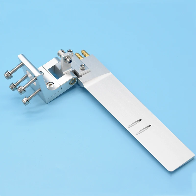 1pc RC Boat High Quality CNC Aluminum Alloy 68 x160mm Rudder with Dual Water Pickup For Rc Boat