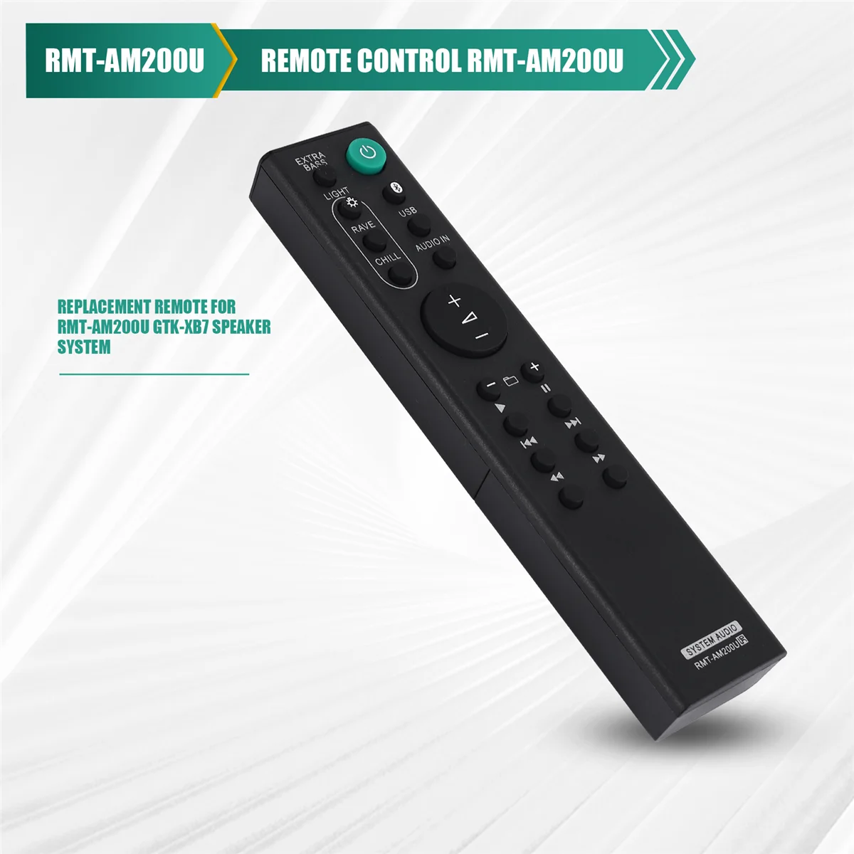 MAHA Nuevo mando a distancia de repuesto para sistema de altavoces Sony RMT-AM200U GTK-XB7