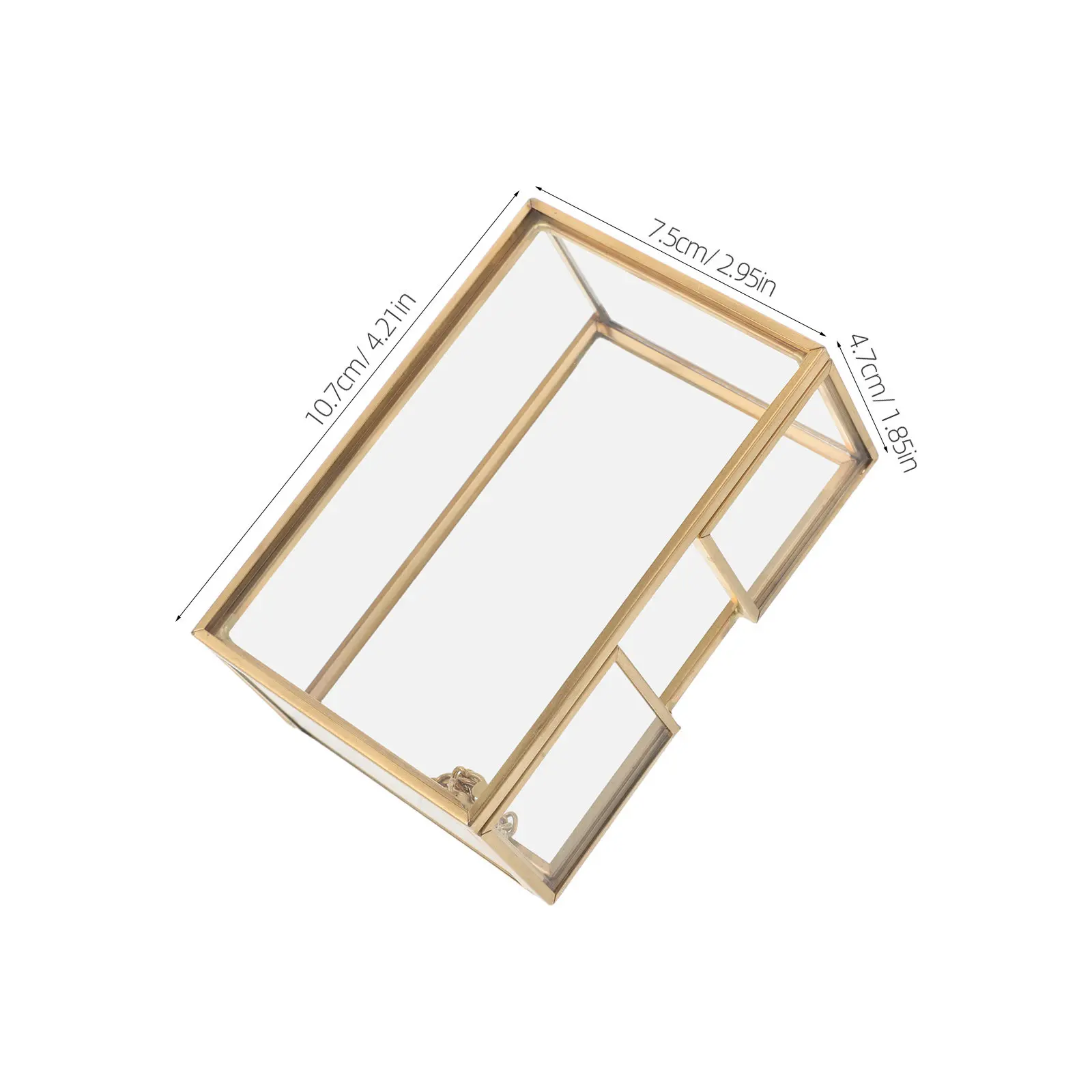 Glass Desktop Business Card Holder Organizer Office Desk Card Holder For Home Office Desk Realtor Brass Vintage