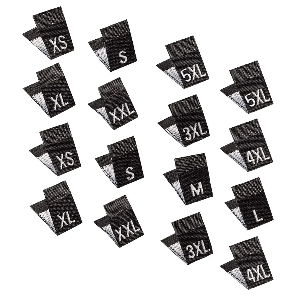 900Pcs Clothing Size Labels Easy-to-Sew Unisex Printing Size Tags for Garment Clothes Shop Clothing Accessories