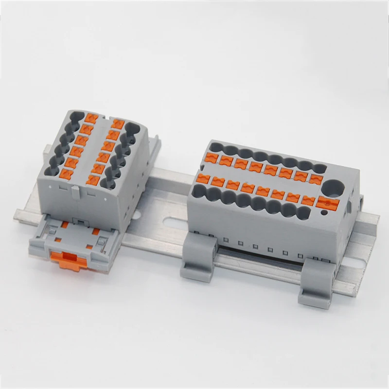 Fixed Modular Wire Connectors Compact Splicing Lighting Push-in Multi Link Terminal Block 1 in Multiple Out 225 Series 1Pc