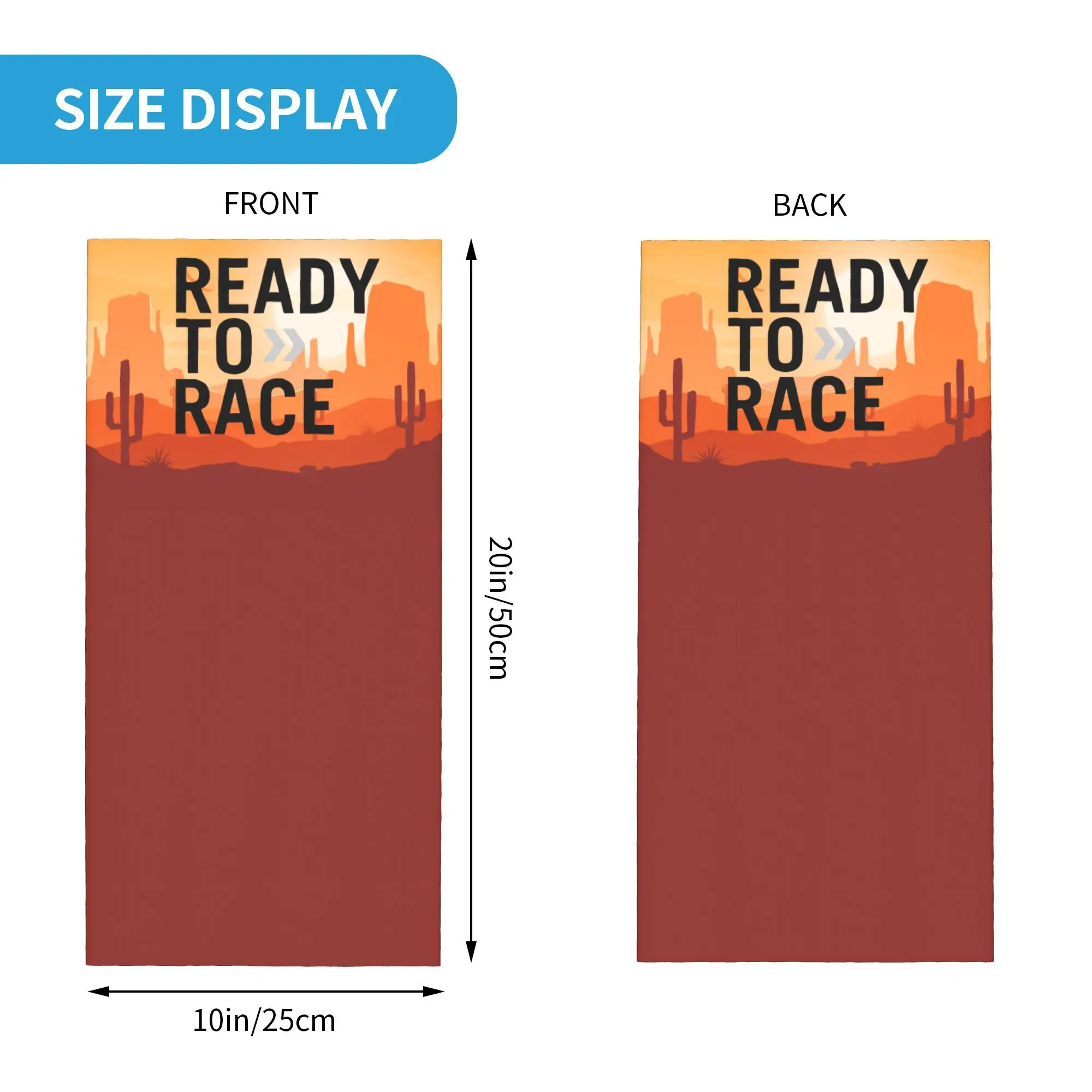 Custom Motors Ready To Race Neck Gaiter Men Women UV Protection Winter Enduro Cross  Bandana Scarf for Ski