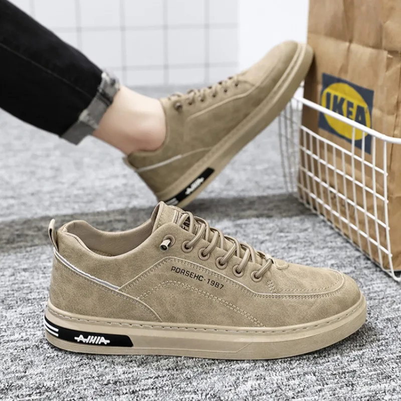 Tendência nova venda quente sapatos casuais masculinos retro confortável resistente ao desgaste sapatos de trabalho mans tênis jogging calçado de caminhada ao ar livre