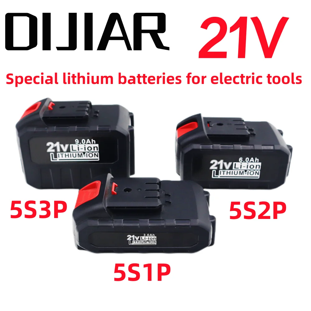 

Turmera 18V 21V Screwdriver Kit Case 5S1P 5S2P 5S3P 18650 Battery Holder 5S 35A BMS Weld Nickel Use in 3Ah to 9Ah Electric Drill