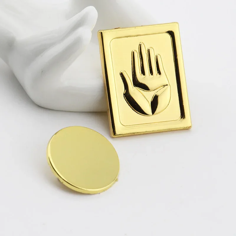 2 teile/satz Anime JoJos Bizarre Adventure Metall Abzeichen Brosche Pin für Cosplay Kleidung & Zubehör – Detail 2