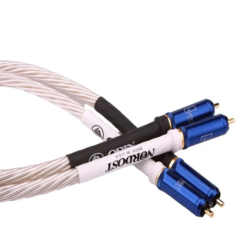 NORDOST ODIN Generation Flagship Pure Silver HIFI Audio Amplifier Double Lotus RCA Cable