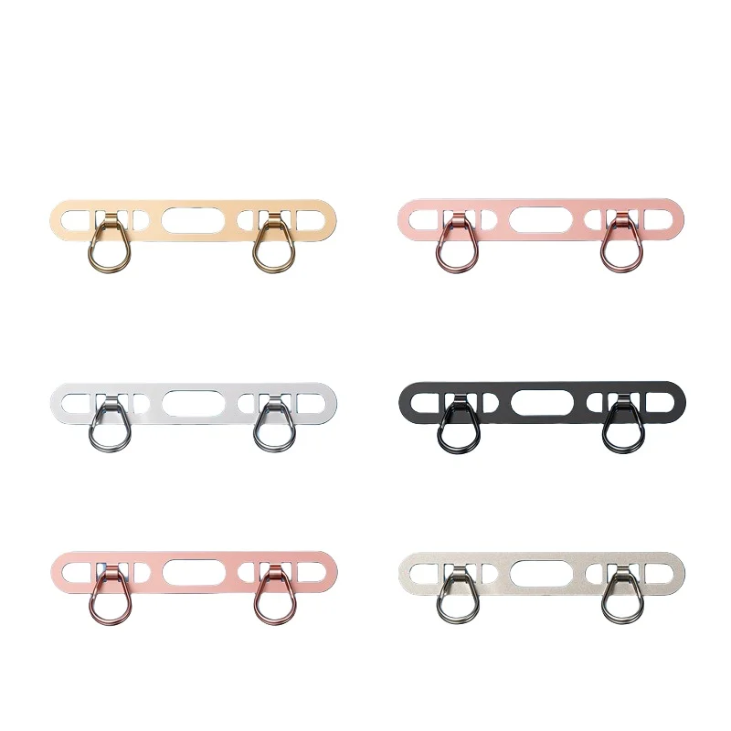 

2Pcs Metal Phone Tether Tab for iPhone, Cell Phone Lanyard Patch with 2 rings,thin and sturdy, prevents dropping and losing