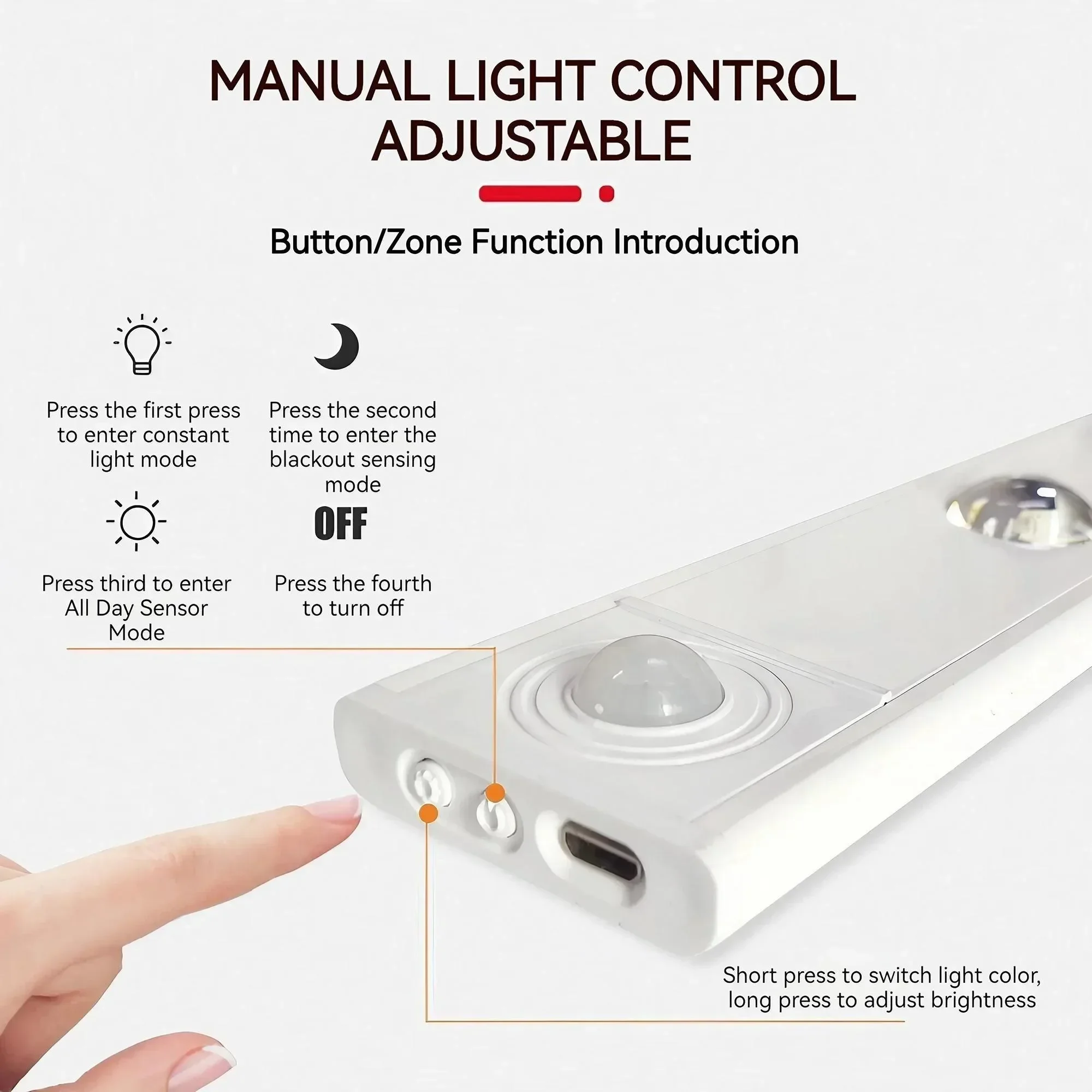 LED قابلة للشحن الجسم الاستشعار اللاسلكية خالية من الأسلاك ضوء خزانة للمنزل خزانة مشروبات خزانة خزانة خذاء الخفيفة