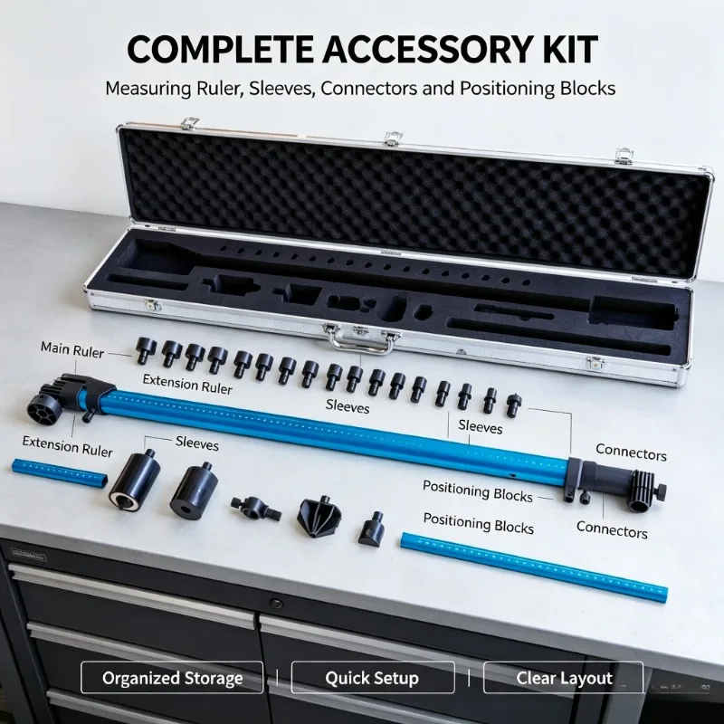 Auto Body Frame Straightener Accessories 2D Measuring Ruler Two Dimensional Car Body Inspection Detection Measuring Tool