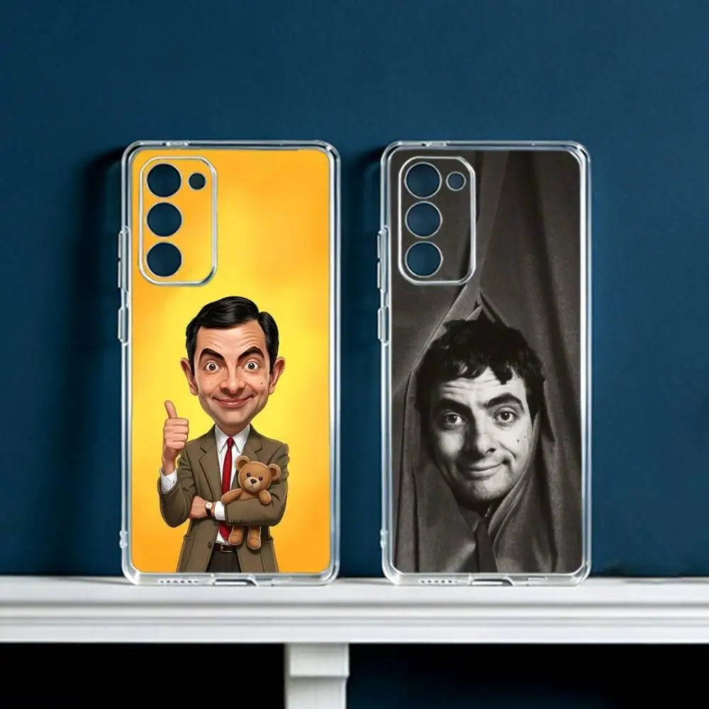 Funny Mr B- BeanS  Phone Case For Samsung Galaxy S24 S25 S23 S22 S21 Plus S24 S25 Transparent Cover Case