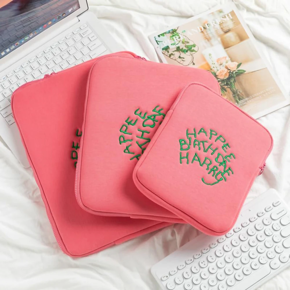 Cute Laptop Slevee 13 14 15 16 Inch Notebook Sleeve Bag for Macbook air pro,HP ,DELL Girl Tablet Case Portable Cover Bag