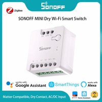 SONOFF MINI-D MINI Dry Wi-Fi Matter Smart Switch Smart Dry Contact Relay DC Low Power Motors For Garage Doors Boilers Via Alexa