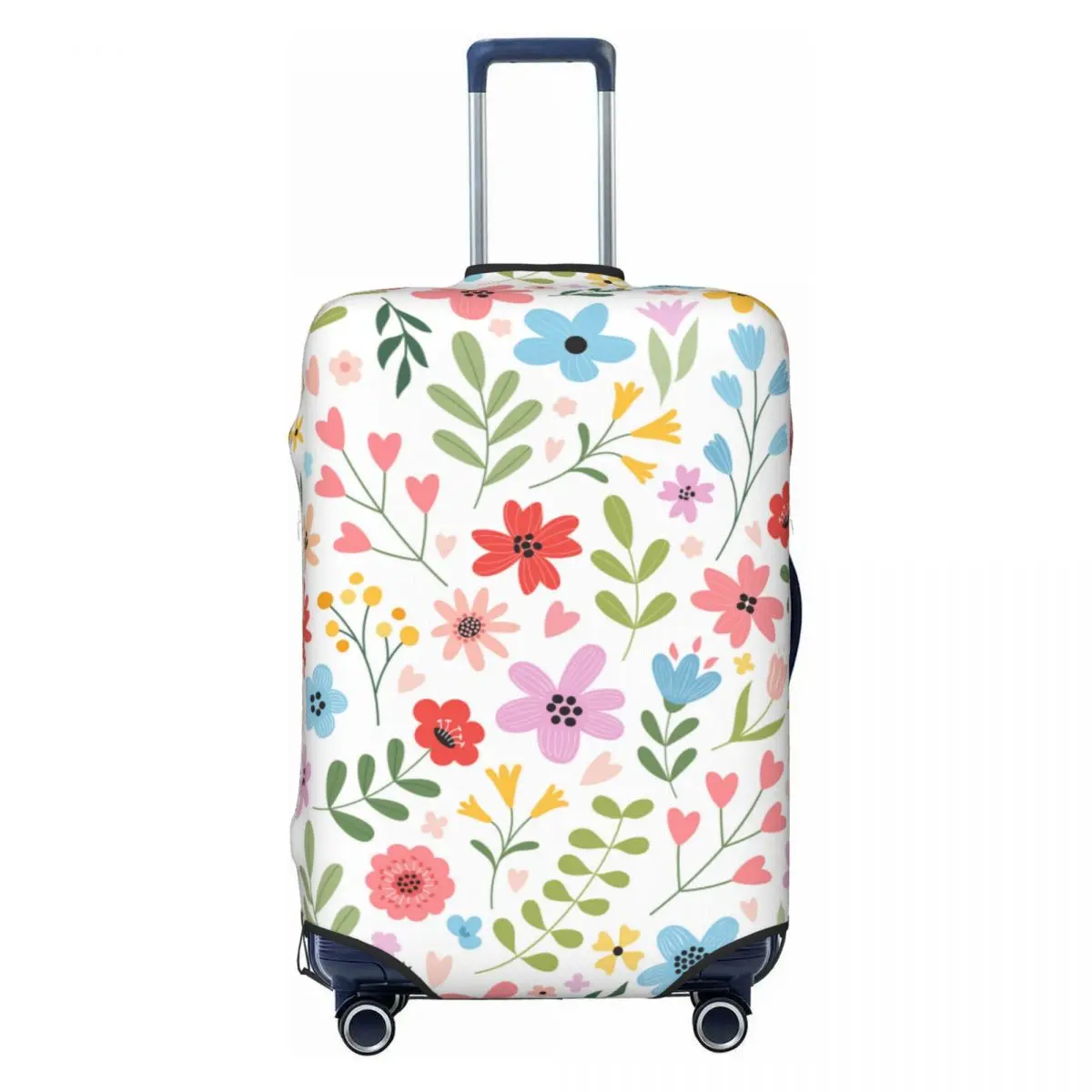 

Изготовленный на заказ чехол для багажа с ботаническим цветочным принтом, милые чехлы для дорожных чемоданов на 18-32 дюймов