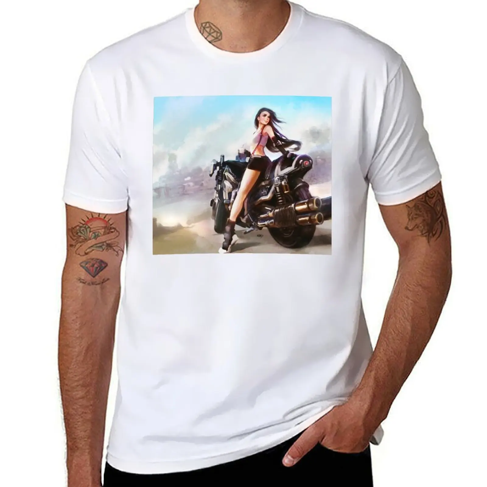 

shirts printed Tifa man and man tshirt T-Shirt for t Fenrir.