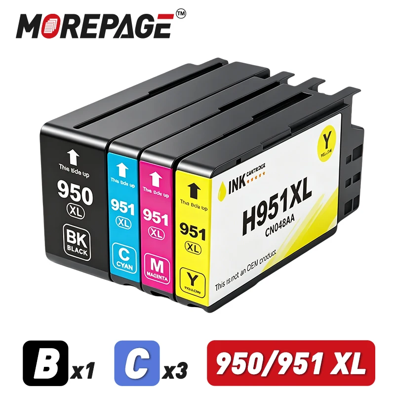 Cartucho de Tinta Compatível HP 950XL 951XL 950 951 XL para Impressoras HP Officejet Pro 8600 e-AIO 8100 8630 8610 8620 251dw 276dw