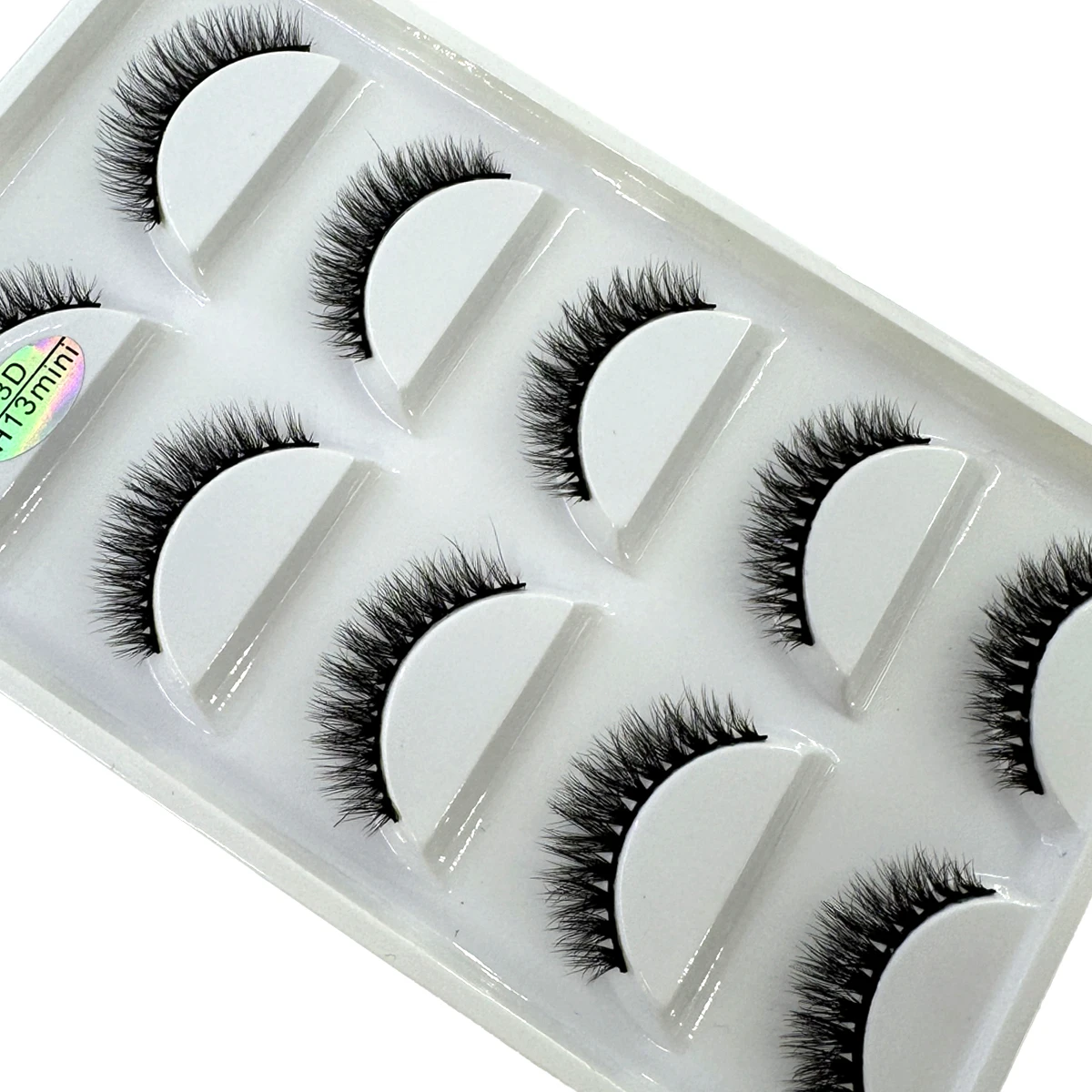 Nuovo Completo 5 Paia una scatola 3D Capelli di Visone Ciglia Finte Naturali Spesse Lunghe Ciglia Wispy Trucco Strumenti di Estensione di Bellezza H13mini