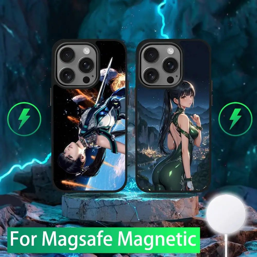 

Game S-Stellar Blades Phone Case For iPhone 16,15,14,13,12,11,Pro,Max,Plus,Mini,SE New Magsafe Magnetic Wireless Charging