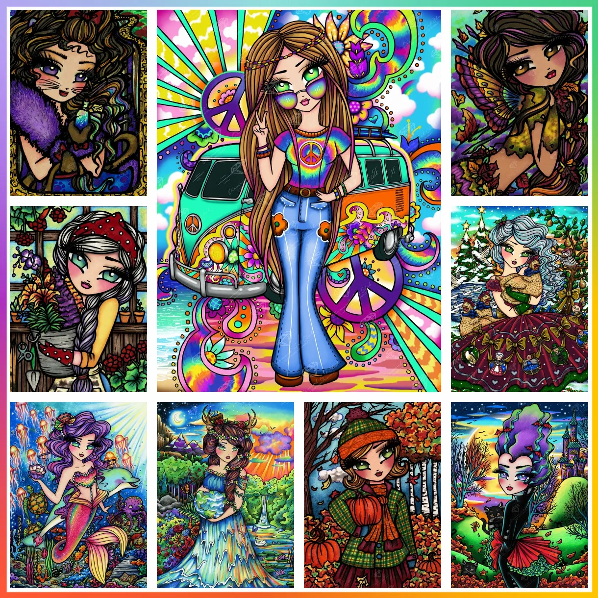 Neue Muster Bilder Diamant Malerei Mosaik Kunst Stich Handwerk Geschenk große Größe groß