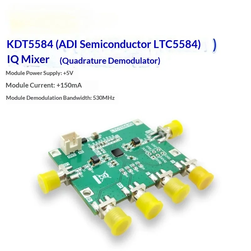 KDT5584 High Performance IQ Mixing Module 30MHz-.4GHz IQ Demodulator LTC5584 Broadband IQ Mixer