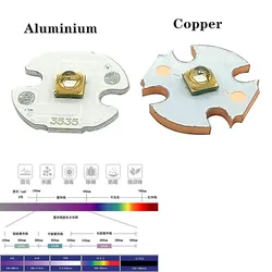 1 pz 1W UVC UV-C LED 3838 250nm 270nm 310nm 5-7V 150mA lampada ultravioletta con scheda luminosa in rame PCB