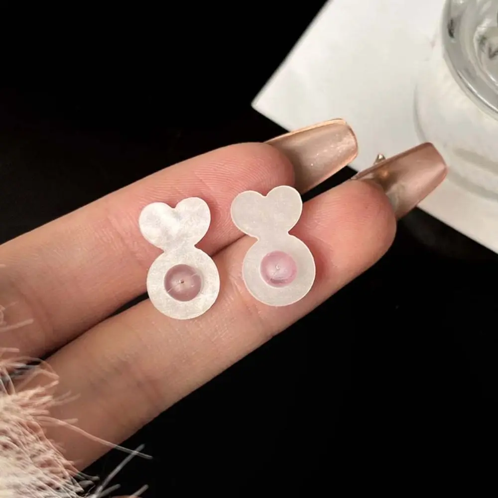

60-80Pcs Rabbit Shape Silicone Ear Back Stoppers Heart Anti Sagging Ear Plug Blocked Caps Jewelry Making Accessory Anti Eversion