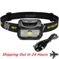 NITECORE NU35 Headlamp 460LM CREE XP-G3 S3 LED +CRI+RED 5+ LEDs BuiltIn Rechargeable Battery Light 10 Output Modes Genuine