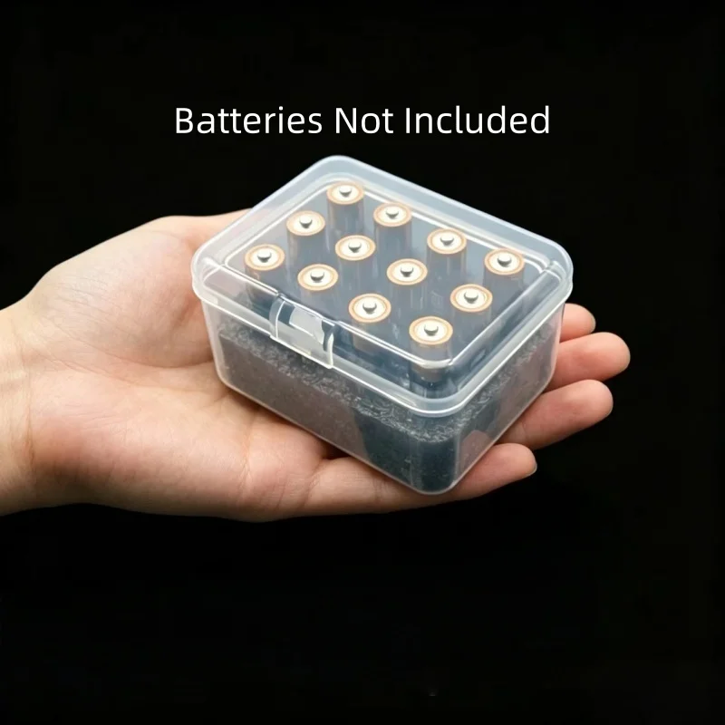 1/2/3/4 Pcs Battery Box, Stores 12 AAA Batteries, With Inner Liner, Sturdy Practical, Portable Durable Organizer for Home Use