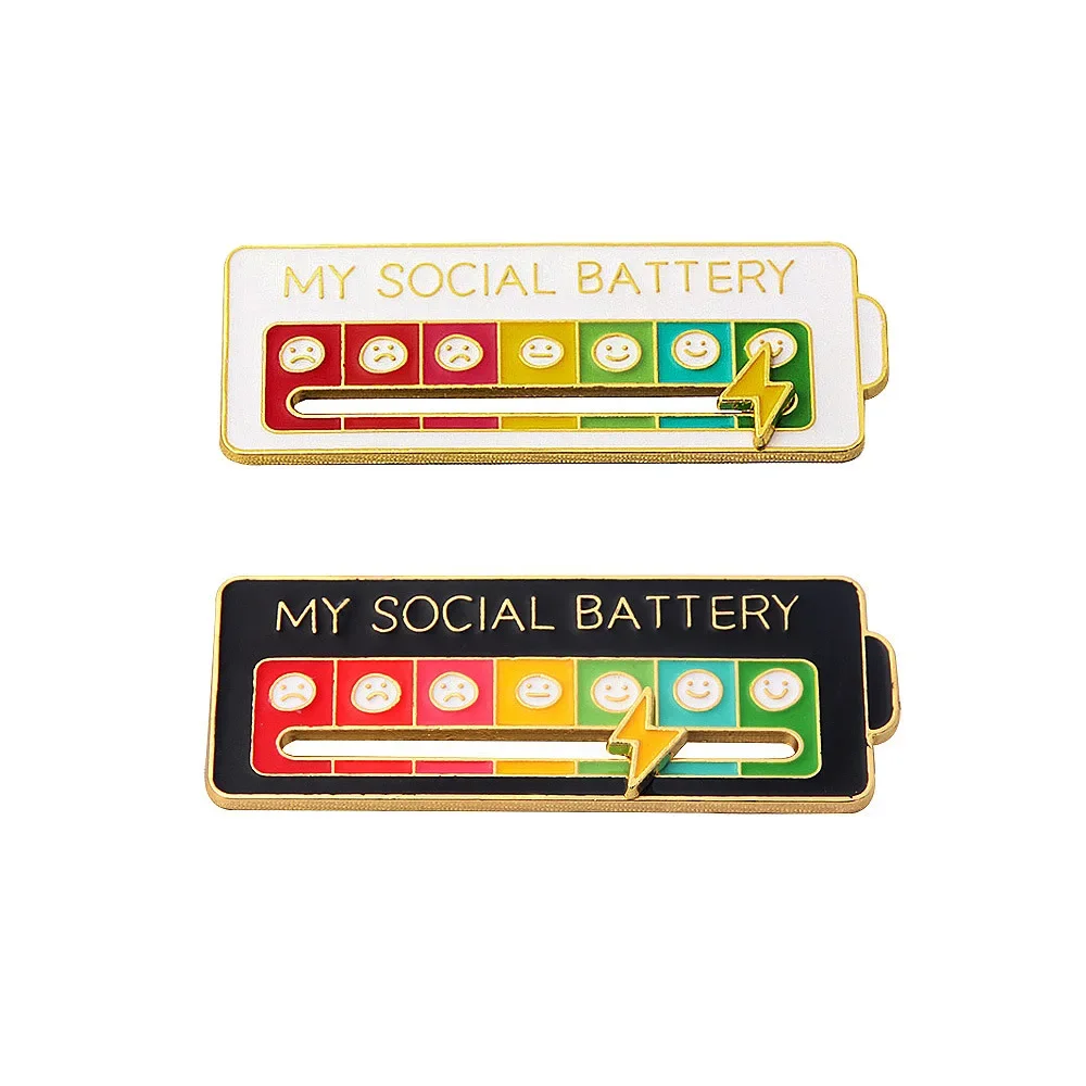 My Social Power Brooch Chest Badge Personalized Creative Design Creative Student Clothes Backpacks Accessories Badges Cute Pins