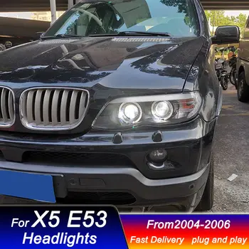 適用於BMWX5 E53 2004-2006的新款全LED日行燈動態方向燈頭燈雙氙氣頭燈總成 8 最佳銷售 BMWX5 E53頭燈 - №3