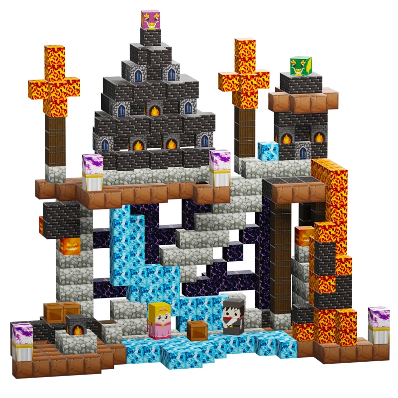 Magnetyczna zabawka Kreatywna zabawka-puzzle z postaciami, klocki konstrukcyjne ABS, odpowiednie do budowania i tworzenia, idealne jako prezent