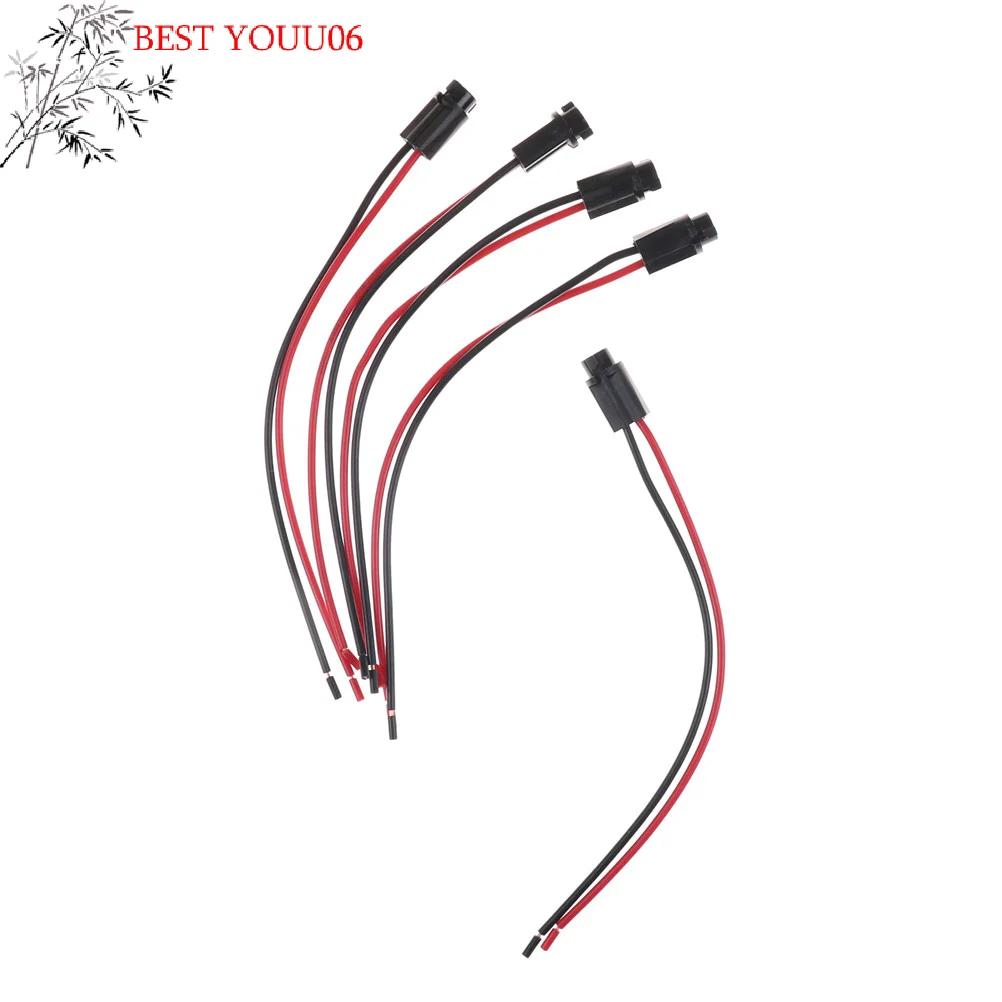 

(YOUU06) 5 шт. держателей для светодиодных ламп T5, цоколи для светодиодных ламп T5 мощностью 1.2 Вт и 3 Вт, удлинительные кабели-разветвители для приборной панели