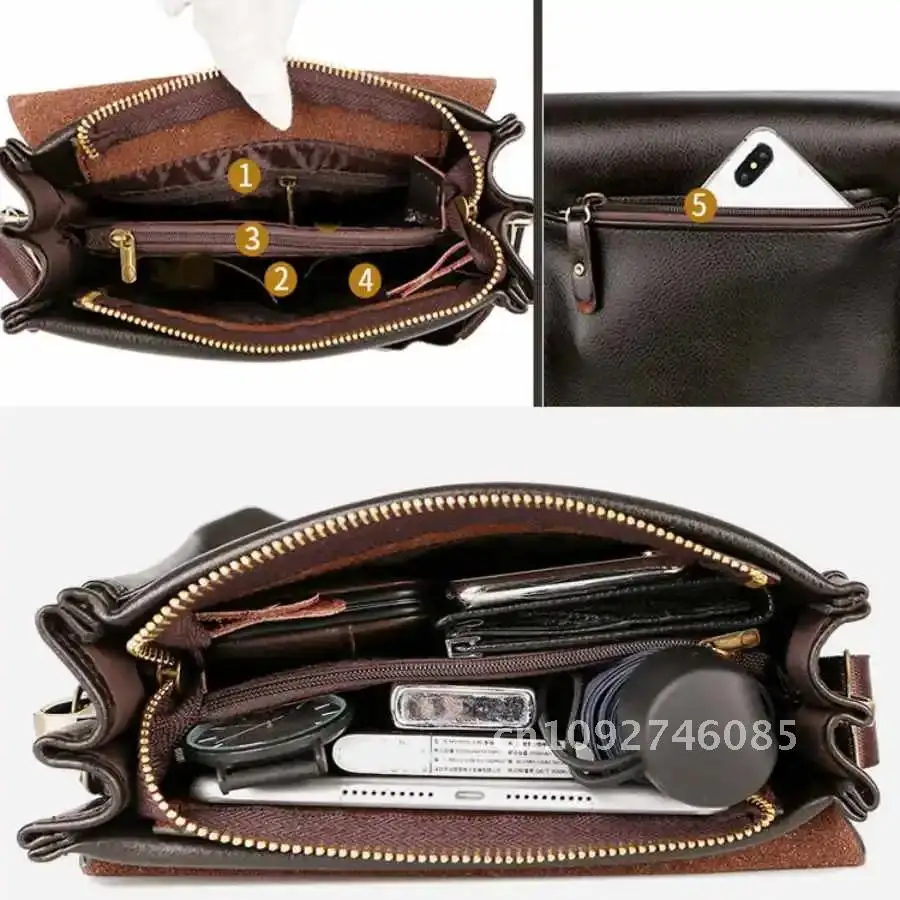 

Men The Leisure Business Single Shoulder Bag Large Bag Wear-resistant Shoulder Bag Capacity Inclined Man Trend Vertical