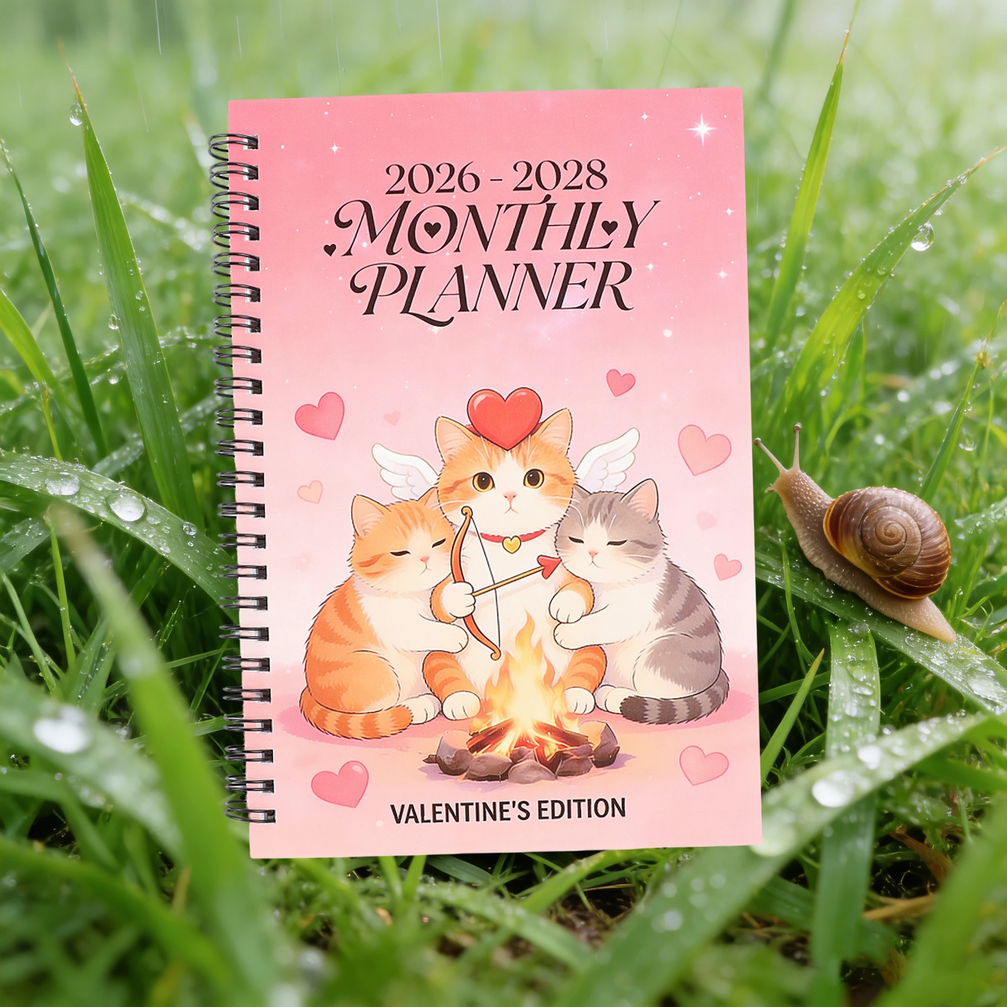 خطة شهر كيوبيد كات - جو محدود لعيد الحب 2026-2028 خطة ثلاث سنوات - احصل على كتاب تقويم عيد الحب