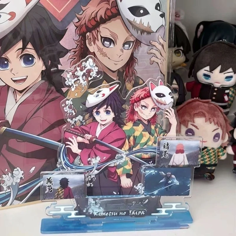 

Anime Peripherals Cute Giyu Tomioka Figure Acrylic Stand Sabito Figurine Standing Plate Decoration Collection Toys Gifts