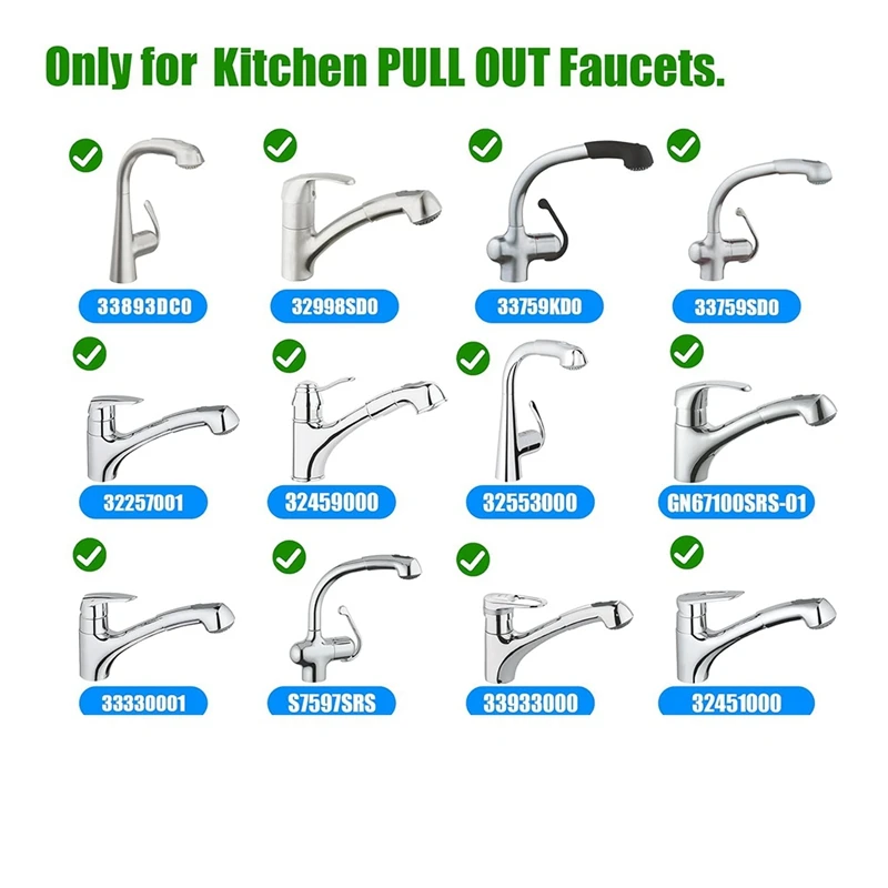 

【A45D】Faucet Hose Replacement Parts for Grohe 48293000 Flexible Kitchen Faucets Hose