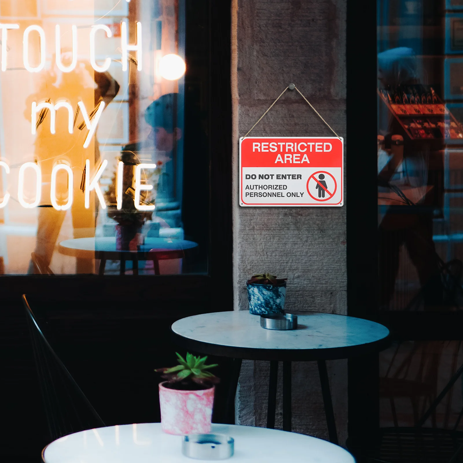 Do Not Enter Warning Sign Lightweight Safety Warning Sign Garden Wall Fence Security Caution Private Property Label