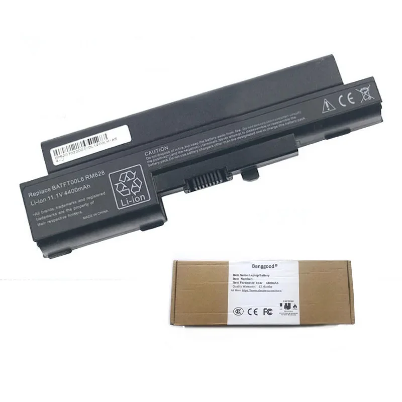 Banggood 4400mAh BATFT00L6 RM628 Laptop Battery for Dell Vostro 1200 V1200 series 4UR18650-2-T0044 BATFT00L4 For Compal JFT00