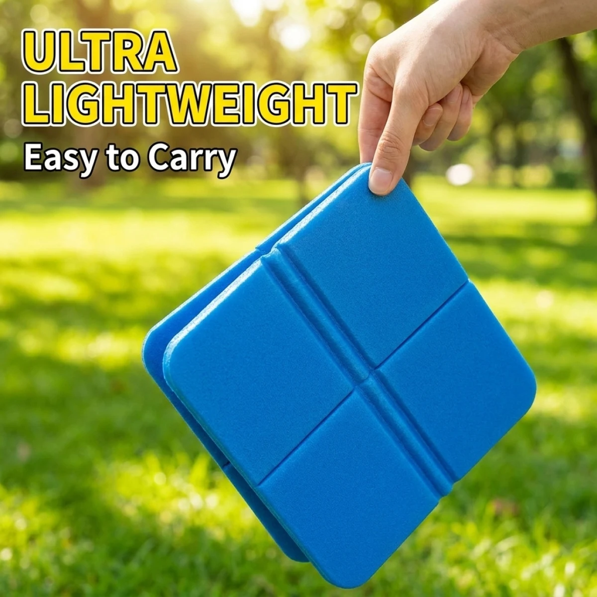 All-Purpose XPE Camping Cushion–Odor-Resistant,High Rebound Foam,Soft Plaid,Keep You Comfortable&Fresh on Any Surface