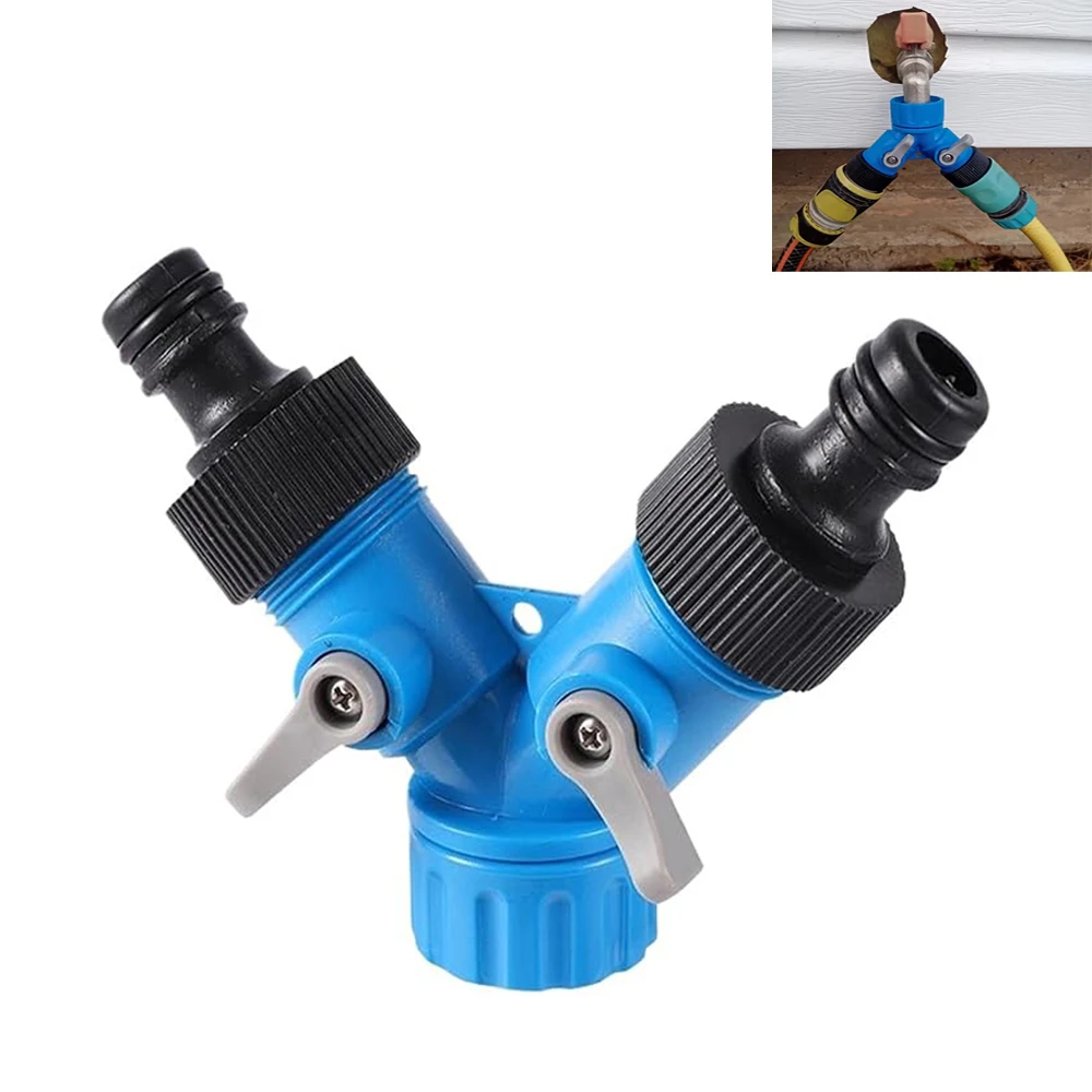 Female Thread Shunt Valve Y-Shaped Quick Connector Garden Irrigation Splitter Car Washing Controller Watering Supplies