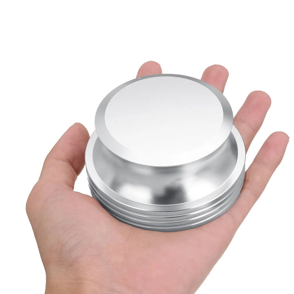 Morsetto stabilizzatore per giradischi disco per giradischi in vinile LP per stabilizzatore di dischi peso vibrazione bilanciata (argento)