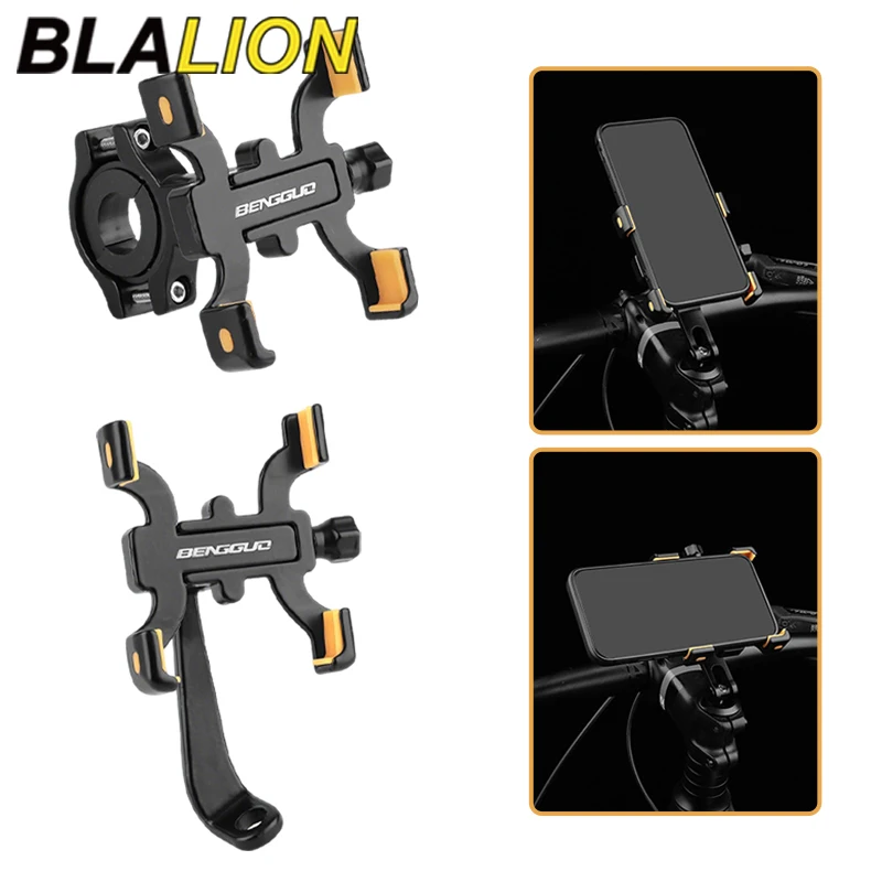 AliExpress BLALION Motorcycle Bicycle Phone Holder Aluminum Mobile Phone Stand 360° Rotating Adjustable Handlebar Bracket Non-slip Grip