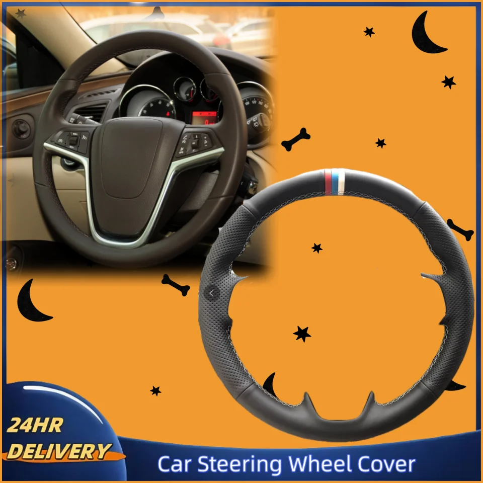 

Hand-stitched Microfiber Leather Steering Wheel Cover For Opel Insignia 2008-2013 Astra (J) Cascada Mokka 2012-2019 Accessories