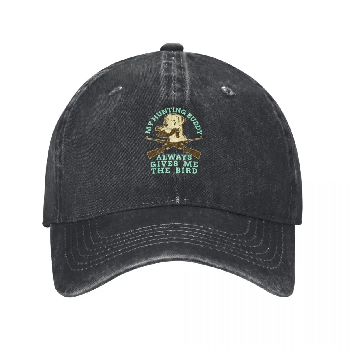 My Hunting Buddy Always Gives Me The Bird Hunting Dog Baseball Cap Sunhat Custom Cap Women's Hats Men's