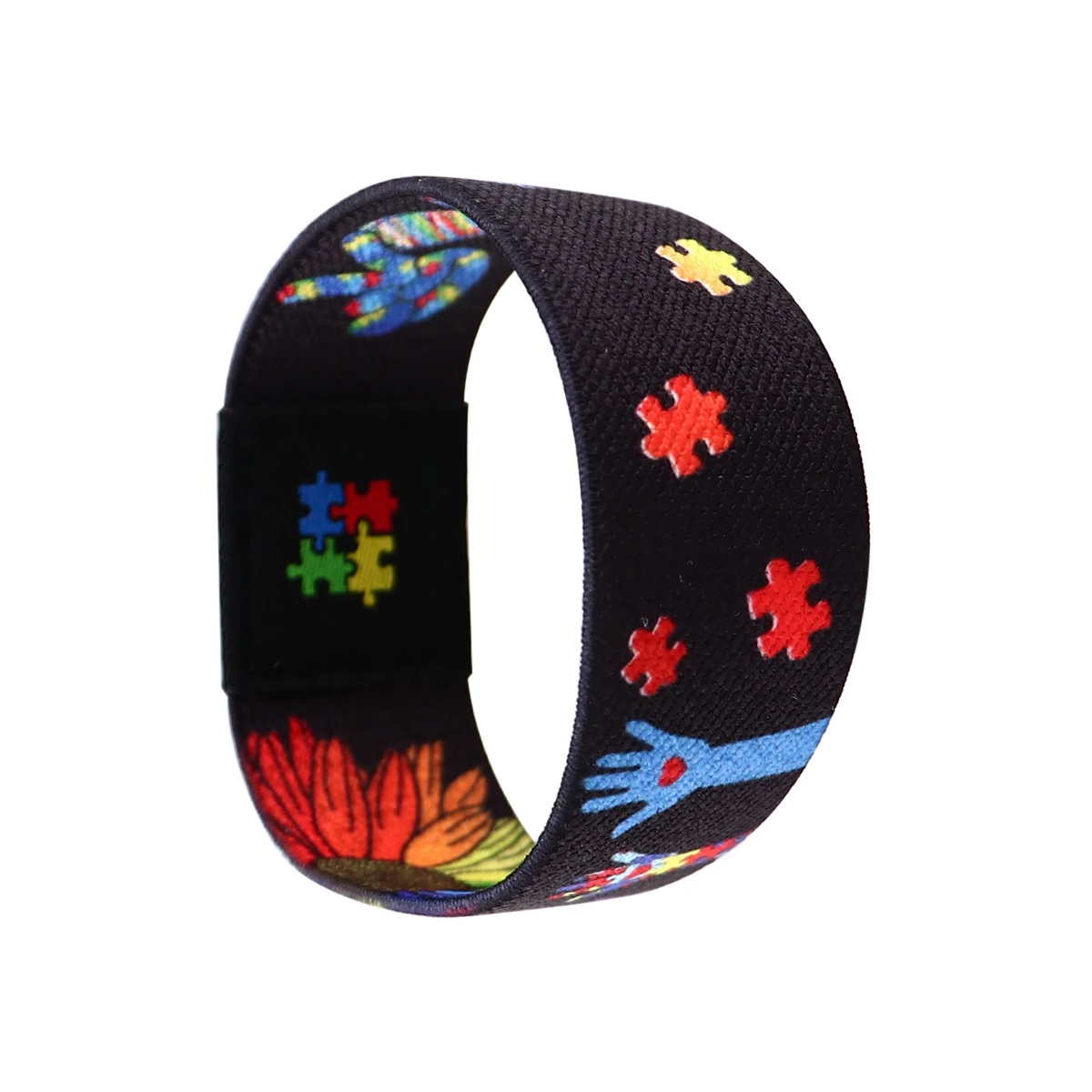 Autism Awareness Puzzle Bracelet For Women Men Armband Wristband Elastic Bangle Bracelets Gay Accessories Nurse Doctor Gift