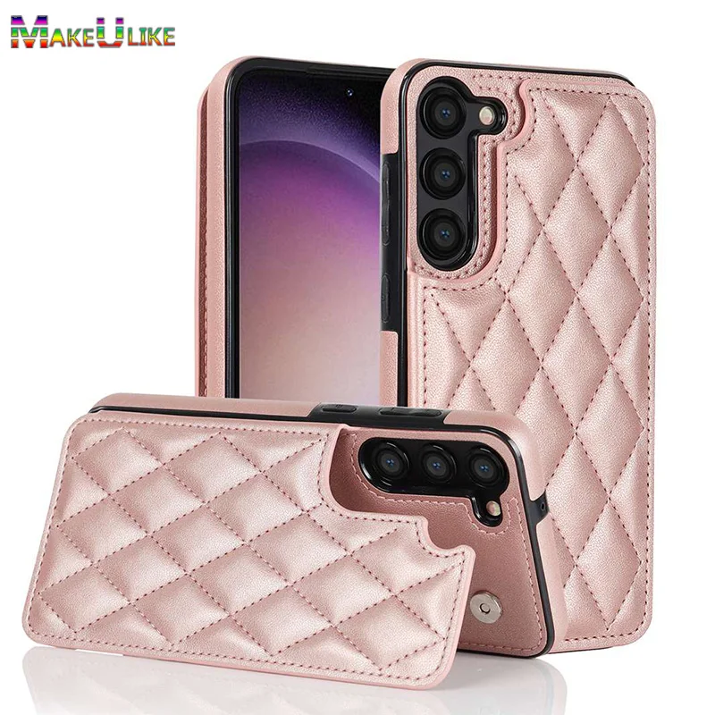 

Card Holder Case for Samsung Galaxy S21 Ultra Plus Case Leather Skin Fold Bag Case for Samsung S20 FE S22 S23 Plus Ultra Cover