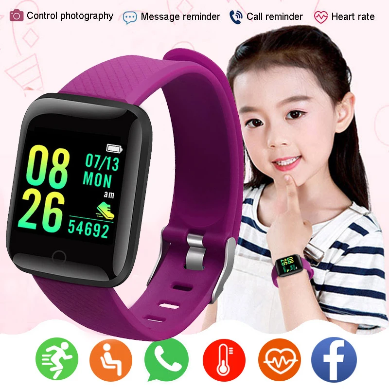 Kids Smartwatch Kinderen Fitness Horloge Slimme Armband Elektronica Smart Klok Voor Meisjes Jongens Waterdichte Kind Slimme Horloge Reloj