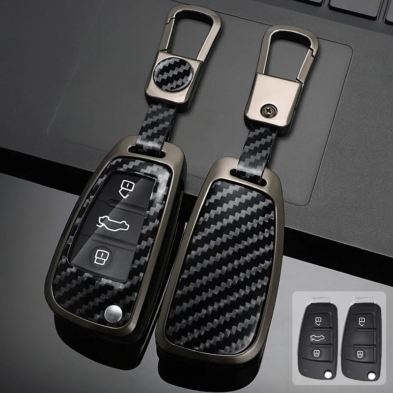 

Zinc Alloy + Leather Car Key Case Cover For Audi A1 A3 A4 A5 A6 A7 A8 Quattro Q3 Q5 Q7 R8 5 C6 TT S3 S5 S6 S4 RS5 RS6 B6 B7 8V