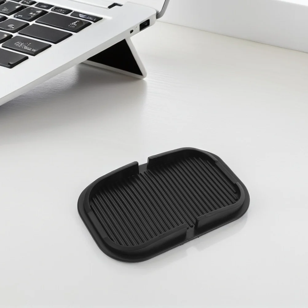 

2Pcs Silicone Car Anti Slip Mat Non Slip Dashboard Phone Holder Large Slot Organizer for Glass Coins